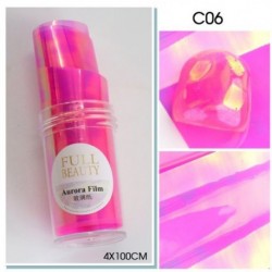 Szín: C06 palack - Aurora Nails üvegfólia fólia jégkocka köröm nyári dekor holografikus matrica gyémánt szerelem szív
