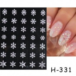 Szín: H-331 - Lézeres pillangó matricák körmökhöz szuper fényes csillogó 3D láng varjú szív hópehely körmök