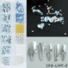 Szín: 12G-LHY-2 - 12Rácsos Nail Art Mini fém gyöngyök arany ezüst apró rozsdamentes acél kaviár gyöngyök 0,6-2,0 mm