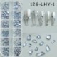 Szín: 12G-LHY-1 - 12Rácsos Nail Art Mini Fém Gyöngyök Arany Ezüst Apró Rozsdamentes Acél Kaviár Gyöngyök 0,6-2,0mm 3D