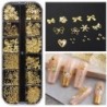Szín: 12G-HD01 - 12Rácsos Nail Art Mini Fém Gyöngyök Arany Ezüst Apró Rozsdamentes Acél Kaviár Gyöngyök 0,6-2,0mm 3D