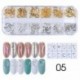 Szín: 772-05 - 12Rácsos Nail Art Mini fém gyöngyök arany ezüst apró rozsdamentes acél kaviár gyöngyök 0,6-2,0 mm 3D