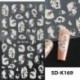 Szín: 5D-K169 - 5D Medúza Körömmatricák Tengeri Állat dekoráció Nyári Beach Hullám Körömmatricák Márvány