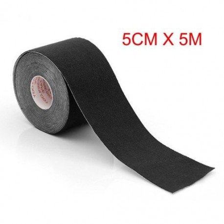Szín: fekete 5cm x 5m - 2,5cm*5M kineziológiai szalag arcra V vonalú nyak szemek emelő ránctalanító matrica szalag