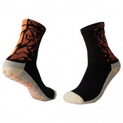 Szín: narancs - Futball Kosárlabda harisnya Férfi vastagított sport csúszásmentes zoknik Sport markolat zokni Unisex