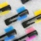 Szín: sárga - Összehajtható szempilla kefe   szemöldökfésű Beauty kozmetikai smink ecsetek szemöldökkeféhez szempilla