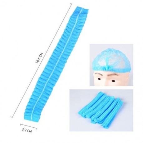 100 db Eldobható zuhany sapka nem szőtt porálló fejfedő Hotel hajfesték zuhany sapka átlátszó műanyag szépségszalon