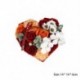 Szag: Vörös - Valentin ajándék kézzel készített szappan virág szív alakú ajándékdoboz illóolajos szappan