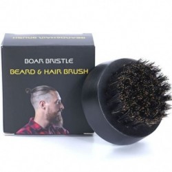 Szín: A - Férfi szakállkefe Férfi szakállfésű Hordozható Quiff Roller sörtéjű kör alakú fésű formázó hajkefe