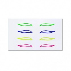 Szín: B - Újrafelhasználható szemceruza szemhéj matrica szemceruza tetoválás színpadi partihoz kozmetikai öntapadó