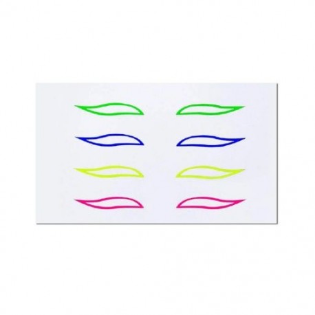 Szín: B - Újrafelhasználható szemceruza szemhéj matrica szemceruza tetoválás színpadi partihoz kozmetikai öntapadó