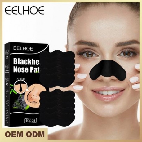 10db Unisex mitesszer eltávolító maszk peel orrcsíkok mélytisztító pórusösszehúzó orr fekete pöttyök matricák