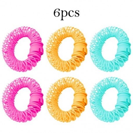 Szín: 6db - 6/8db Hajdísz Varázslatos Hajcsavaró Spirál fürtök Roller Fánk Göndör hajformázó eszköz