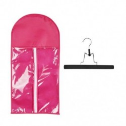 Szín: Tárolótáska akasztó - 1db hajhosszabbító parókatároló táska parókaakasztóval, porálló védőparókatartó