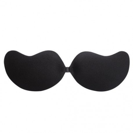 Fekete szín - 1 pár szilikon Push Up Melltartó Öntapadó Mango Invisible Melltartó Ragasztó Mellpaszta Melltartó