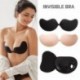 Fekete szín - 1 pár szilikon Push Up Melltartó Öntapadó Mango Invisible Melltartó Ragasztó Mellpaszta Melltartó