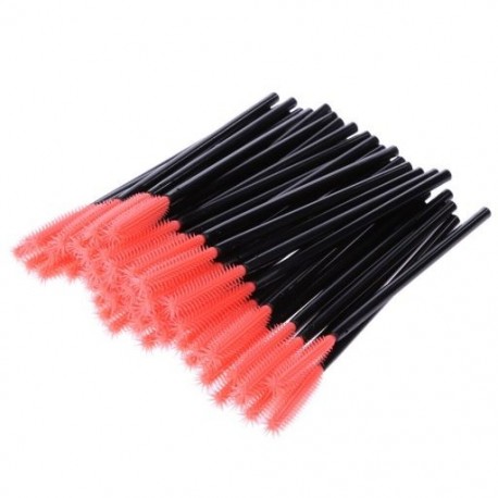 Fogantyú színe: A - Szempillahosszabbító Tisztító Kefe Szempillaspirál Pálca Szemöldökkefe Applikátor Szempillák