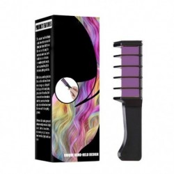 Szín: lila - 1db Fashion Colors Mini eldobható személyes használatra haj kréta színű fésűs festékkészletek ideiglenes