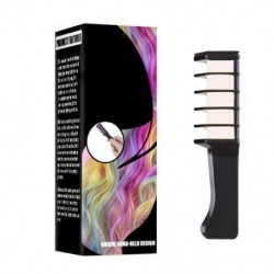 Fehér szín - 1db Fashion Colors Mini eldobható személyes használatra haj kréta színű fésűs festékkészletek