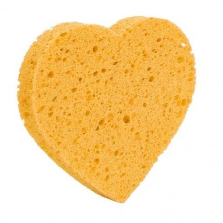 Szín: sárga - Természetes farost mikroszálas tiszta szivacspárnák arc smink eltávolító puff arctisztító törölköző