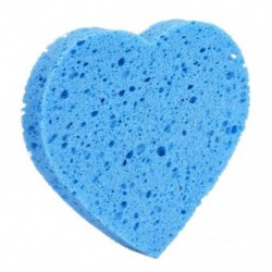 Szín: kék - Természetes farost mikroszálas tiszta szivacspárnák arc smink eltávolító puff arctisztító törölköző