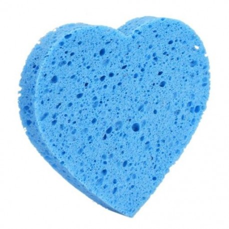 Szín: kék - Természetes farost mikroszálas tiszta szivacspárnák arc smink eltávolító puff arctisztító törölköző