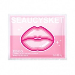 Szín: cseresznye - Beauty Super Lip Plumper Pink Crystal Collagen Lip Mask Patches Moisture Essence Wrinkle Ance Cosmetics