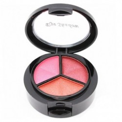 Szín: 02 - 3 színű matt szemhéjpúder paletta csillogó csillogó föld szemhéjfesték erős szett kozmetikai