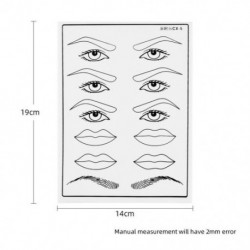 Szín: J - Microblading tetoválási kellékek Szemöldök gyakorlat Szemöldök Ajkak Szalon Képzés Hamis bőr szilikon