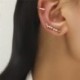Fém színe: 7 - Porc kagyló hamis piercing mandzsetta nélkül, fülbevaló füldugóval, szikla fülbevaló mandzsetta