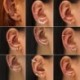 Fém színe: 7 - Porc kagyló hamis piercing mandzsetta nélkül, fülbevaló füldugóval, szikla fülbevaló mandzsetta