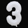 Szín: 3 - 40 hüvelykes fehér számos fólia lufi 0-9 matricával Boldog születésnapot esküvői parti dekoráció