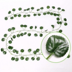 Szín: 2. stílus - 1 db 230 cm-es zöld szőlőselyem mesterséges borostyán lógó levél füzér növények kúszónövény