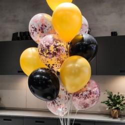 Szín: készlet 8 - 10 db 12 hüvelykes arany konfetti latex léggömbök születésnapi buli esküvői karácsonyi