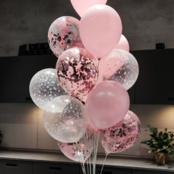 Szín: 10-es készlet - 10 db 12 hüvelykes arany konfetti latex léggömbök születésnapi buli esküvői karácsonyi