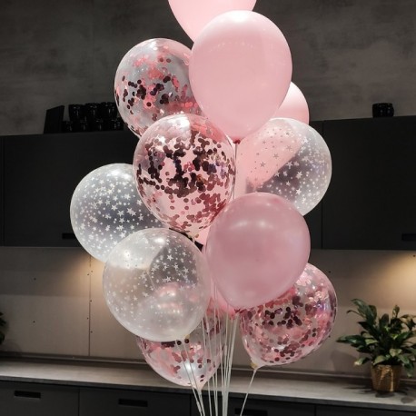 Szín: 10-es készlet - 10 db 12 hüvelykes arany konfetti latex léggömbök születésnapi buli esküvői karácsonyi