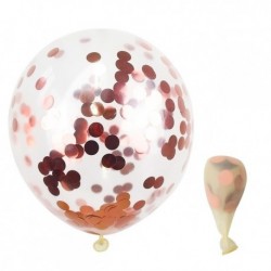 Szín: Rose gold - 10 db 12 hüvelykes arany konfetti latex léggömbök születésnapi buli esküvői karácsonyi