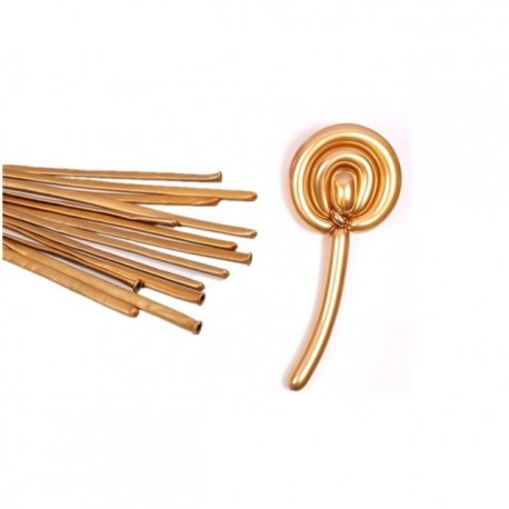 Szín: Magic Gold - 1Szett díszdoboz formájú fényes fém léggömbök Króm varázslatos hosszú ballon Valentin-napi