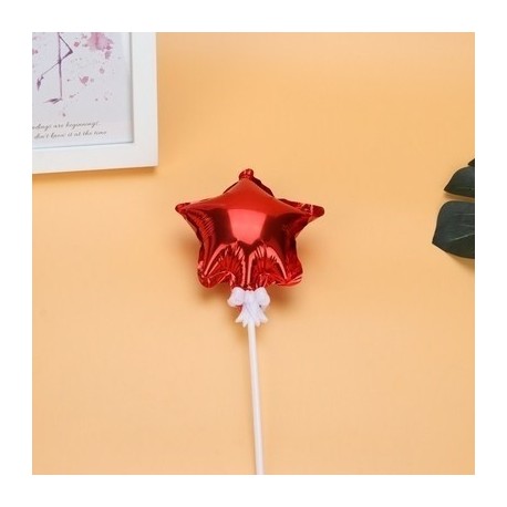 Szín: 1db csillagpiros - Új boldog karácsonyt átlátszó konfetti léggömb torta teteje születésnapi parti dekoráció