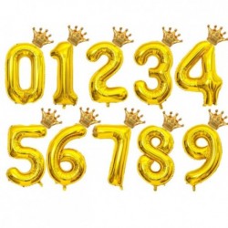 Szín: arany - 40 hüvelykes arany rózsa arany korona szám fólia léggömb 1. 3. születésnapi parti esküvői ballon