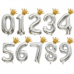Szín: ezüst - 40 hüvelykes arany rózsa arany korona szám fólia léggömb 1. 3. születésnapi parti esküvői ballon