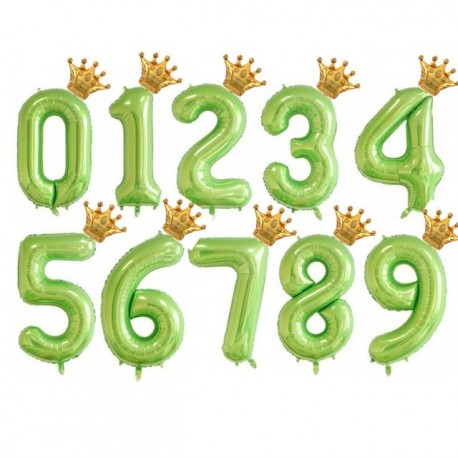 Szín: zöld - 40 hüvelykes arany rózsa arany korona szám fólia léggömb 1. 3. születésnapi parti esküvői ballon