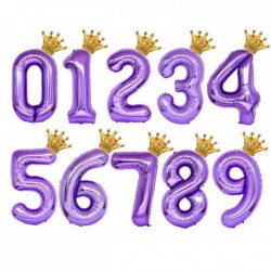 Szín: lila - 40 hüvelykes arany rózsa arany korona szám fólia léggömb 1. 3. születésnapi parti esküvői ballon