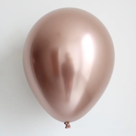Szín: Rose gold - 10db/tétel Fém Rózsa Arany Ezüst Kék Zöld Lila Ballon Esküvő Boldog születésnapot Latex Fém Króm