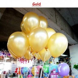 Szín: arany - 10db/tétel 10 hüvelykes arany fekete latex hélium léggömbök esküvői születésnapi léggömbök
