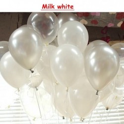 Szín: Tejfehér - 10db/tétel 10 hüvelykes arany fekete latex hélium léggömbök esküvői születésnapi léggömbök