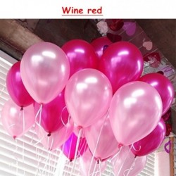 Szín: borvörös - 10db/tétel 10 hüvelykes arany fekete latex hélium léggömbök esküvői születésnapi léggömbök