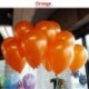 Szín: narancs - 10db/tétel 10 hüvelykes arany fekete latex hélium léggömbök esküvői születésnapi léggömbök
