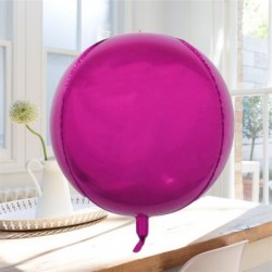 Szín: Rose 4D - 1db 18 hüvelykes fém léggömb esküvői parti léggömbök boldog születésnapot 4D fém króm fólia