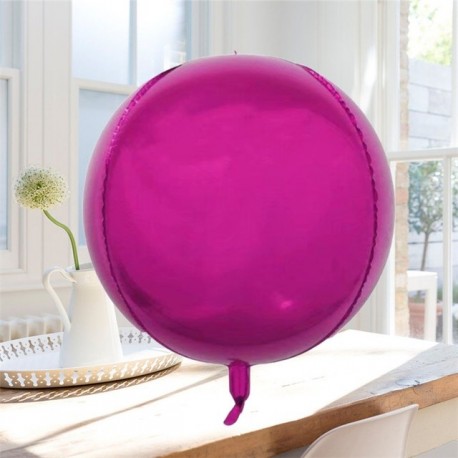 Szín: Rose 4D - 1db 18 hüvelykes fém léggömb esküvői parti léggömbök boldog születésnapot 4D fém króm fólia